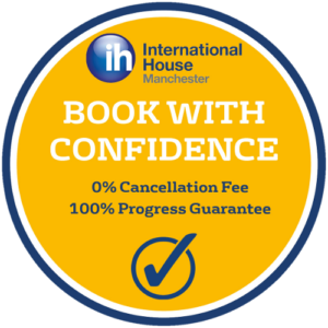 Book with confidence badge
