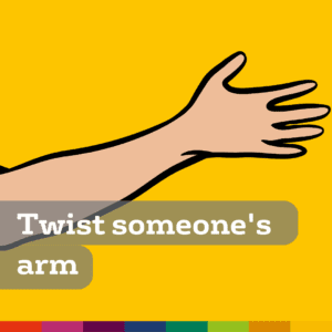 twist someone's arm