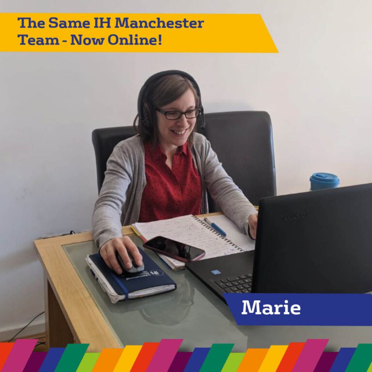 Marie working form home
