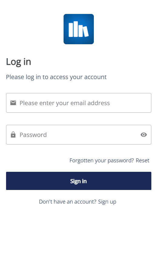 Willkommen bei IH Manchester! Ein Anmeldebildschirm mit Feldern für E-Mail und Passwort, einer Schaltfläche „Anmelden“ sowie Optionen zum Zurücksetzen Ihres Passworts oder zur Anmeldung für ein neues Konto.