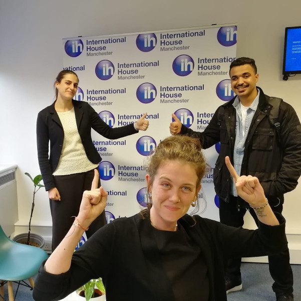 IH Manchester student and teacher