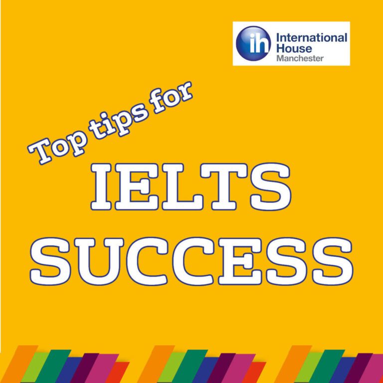 top tips for IELTS graphic